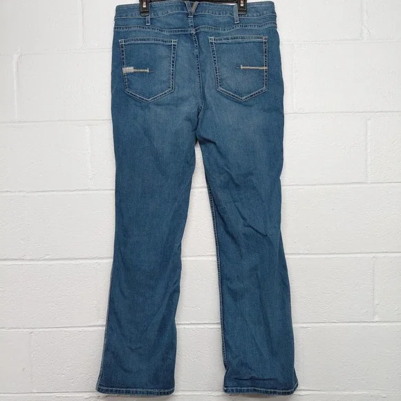 Ariat Rebar Perfect Rise Boot Jeans Womens Size 20WR Malibu Blue Riveter - Picture 4 of 16